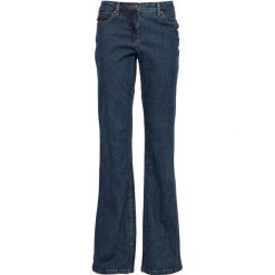 Dżinsy ze stretchem BOOTCUT, bestsellery bonprix ciemnoniebieski. Niebieskie jeansy damskie bonprix. Za 84,99 zł.