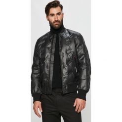 Diesel - Kurtka bomber puchowa. Czarne płaszcze męskie Diesel, m, bez wzorów, z elastanu, krótkie, bez kaptura. Za 1839,00 zł.