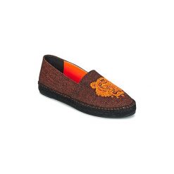Espadryle Kenzo TIGER FLUO CANVAS MIXED. Pomarańczowe espadryle damskie Kenzo, bez wzorów, bez obcasa. W wyprzedaży za 510,30 zł.