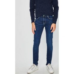 Pepe Jeans - Jeansy Nickel. Niebieskie jeansy męskie marki Pepe Jeans, z aplikacjami, z elastanu. W wyprzedaży za 279,90 zł.
