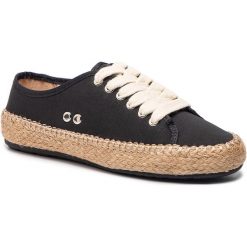 Espadryle EMU AUSTRALIA - Agonis W11411 Black. Czarne espadryle damskie EMU Australia, na co dzień, bez wzorów, z tworzywa sztucznego, bez obcasa, na płaskiej podeszwie, bez zapięcia. Za 299,00 zł.