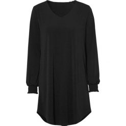 Cellbes Tunika czarny female czarny 42/44. Czarne tuniki damskie Cellbes, bez wzorów, bez kołnierzyka, z długim rękawem. W wyprzedaży za 109,00 zł.