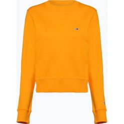 Tommy Jeans - Damska bluza nierozpinana, żółty. Żółte bluzy damskie marki Tommy Jeans, xs, bez wzorów, z jeansu, z krótkim rękawem, krótkie, bez kaptura. Za 359,95 zł.