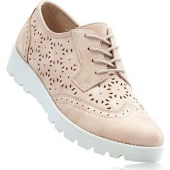 Buty sznurowane bonprix dymny różowy metaliczny. Żółte baleriny damskie marki bonprix. Za 99,99 zł.