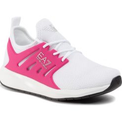 Sneakersy EA7 EMPORIO ARMANI - X8X052 XCC57 M507 Opt. White/Cabaret. Białe półbuty damskie EA7 Emporio Armani, z tworzywa sztucznego. Za 639,00 zł.
