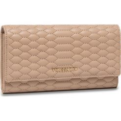 Duży Portfel Damski TRUSSARDI JEANS - Parigi Continental 75W00253 W110. Brązowe portfele damskie Trussardi Jeans, bez wzorów, z jeansu. Za 319,00 zł.