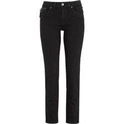 PULZ Dżinsy Karolina Highwaist Straight black denim female czarny W32/L30. Czarne jeansy damskie PULZ, l, z podwyższonym stanem. Za 479,00 zł.