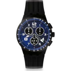 ZEGAREK SWATCH CHRONO PLASTIC. Czarne zegarki męskie marki Swatch, sztuczne. Za 430,00 zł.