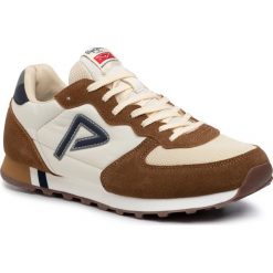 Sneakersy PEPE JEANS - Klein Archive PMS30585 Sand 847. Brązowe sneakersy męskie Pepe Jeans, bez zapięcia. W wyprzedaży za 279,00 zł.