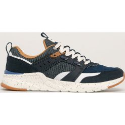 Wrangler - Buty. Niebieskie sneakersy męskie Wrangler, ze skóry, bez zapięcia. Za 349,90 zł.