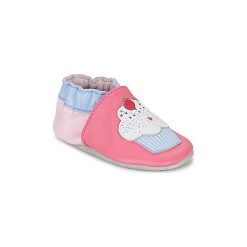 Kapcie niemowlęce Dziecko Robeez CUPE CAKE. Różowe kapcie dziewczęce marki Robeez. Za 103,20 zł.