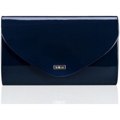 Granatowa damska kopertówka Felice LAKIER SIENNA. Kopertówki damskie Felice, na co dzień, w paski, z lakierowanej skóry, eleganckie, małe, bez dodatków. Za 69,00 zł.