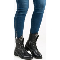 ZAMSZOWE BOTKI WORKERY. Czarne workery damskie SIXTH SENSE, z zamszu. Za 89,90 zł.