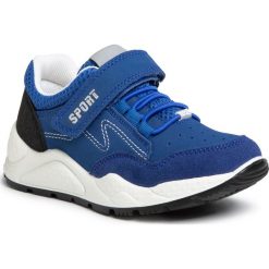 Sneakersy SERGIO BARDI YOUNG - SBY-02-03-000032 607. Niebieskie trampki chłopięce Sergio Bardi Young, bez wzorów, ze skóry, na rzepy. Za 189,00 zł.
