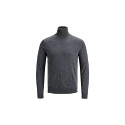 Swetry Premium By Jack jones 12113489 MARK KNIT ROLL. Szare swetry męskie Premium By Jack jones, xl, bez wzorów, bez kołnierzyka, bez kaptura. W wyprzedaży za 221,21 zł.