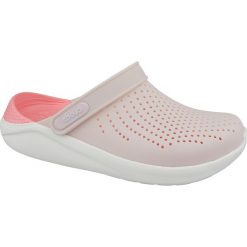 Crocs LiteRide Clog 204592-6PL. Różowe klapki damskie Crocs, bez wzorów, z materiału, bez obcasa. W wyprzedaży za 199,99 zł.