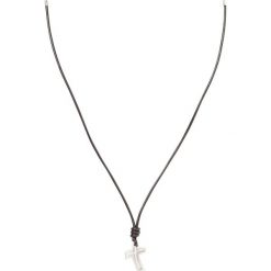 Naszyjniki męskie: Fossil Naszyjnik silvercoloured/black