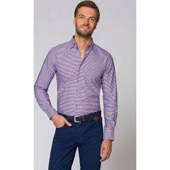 Koszula Mixkolor w Kratę Charlotte. Koszule męskie LANCERTO, na lato, m, w kratkę, z bawełny, eleganckie, bez kołnierzyka, bez rękawów. Za 299,90 zł.
