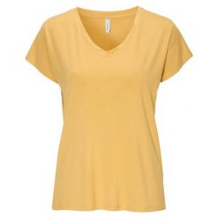 Soyaconcept Bluzka z lyocellu Marica żółty female żółty XL (44). Żółte bluzki damskie Soyaconcept, xl, bez wzorów, z bawełny, z dekoltem w serek, z krótkim rękawem. W wyprzedaży za 85,00 zł.