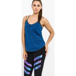 Under Armour Top Ladder Mesh T , granatowy, rozmiar S. Niebieskie topy damskie Under Armour, s, w paski, z poliesteru, bez rękawów, do biegania. W wyprzedaży za 89,99 zł.