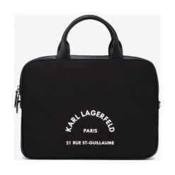 Karl Lagerfeld Rue St Guillaume Torba Czarny. Czarne torebki klasyczne damskie KARL LAGERFELD, w paski, z materiału, bez dodatków. Za 571,95 zł.