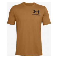 Under Armour Performance Big Logo Koszulka Brązowy. Pomarańczowe podkoszulki męskie Under Armour, s, z nadrukiem, z bawełny, bez kołnierzyka, krótkie. Za 171,95 zł.