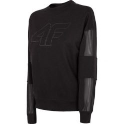 Bluza damska BLD290 - głęboka czerń. Czarne bluzy damskie marki 4f, bez wzorów, z bawełny, bez rękawów, bez kaptura. Za 169,99 zł.