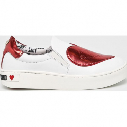 Love Moschino - Buty. Szare buty sportowe damskie marki Love Moschino, z gumy. Za 739,90 zł.