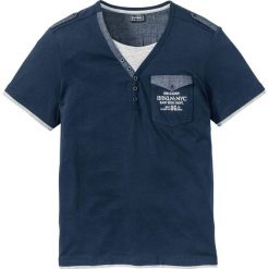 T-shirty męskie: T-shirt Slim Fit bonprix ciemnoniebieski