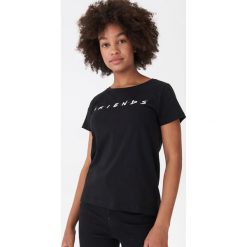Koszulka Friends - Czarny. Czarne koszulki damskie House, xl, bez wzorów, bez kołnierzyka, bez rękawów. Za 49,99 zł.