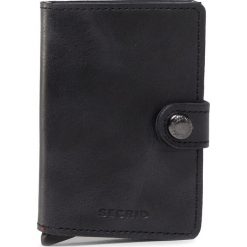 Mały Portfel Męski SECRID - Miniwallet MV Vintage Black. Czarne portfele męskie Secrid, bez wzorów, ze skóry. Za 229,00 zł.