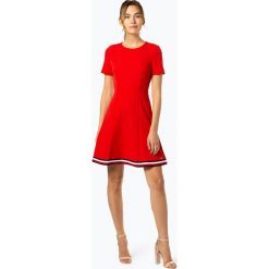 Tommy Hilfiger - Sukienka damska, czerwony. Czerwone sukienki damskie TOMMY HILFIGER, bez wzorów, sportowe, z kontrastowym kołnierzykiem, bez rękawów, sportowe. Za 399,95 zł.