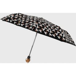 Moschino - Parasol. Czarne parasole MOSCHINO, bez wzorów. Za 349,90 zł.