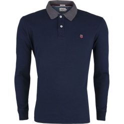 Koszulka Polo Long Pepe Jeans Schank Blue. Niebieskie koszulki męskie Pepe Jeans, m, bez wzorów, z jeansu, polo, bez rękawów. Za 139,00 zł.