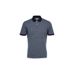 Koszulki polo z krótkim rękawem Selected 16061919 LAU SLUB POLO. Niebieskie koszulki męskie Selected, s, bez wzorów, z krótkim rękawem. Za 76,81 zł.