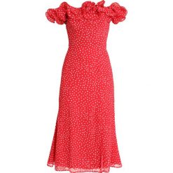 Keepsake MOONSHINE MIDI DRESS Sukienka koktajlowa red/ivory. Czerwone sukienki damskie marki Keepsake, s, bez wzorów, z poliesteru, wizytowe, bez kołnierzyka, bez rękawów, midi. Za 789,00 zł.