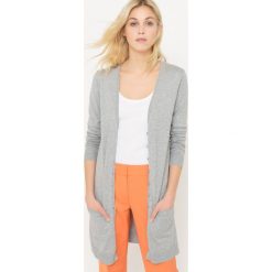 Sweter rozpinany z długim rękawem, bawełna. Czerwone kardigany damskie marki La Redoute Collections, s, z bawełny. Za 73,46 zł.