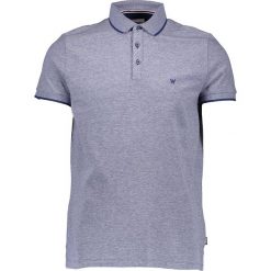 Koszulka polo w kolorze granatowym. Niebieskie koszulki męskie Wrangler, m, bez wzorów, z bawełny, bez rękawów. W wyprzedaży za 65,95 zł.
