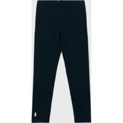 Polo Ralph Lauren - Legginsy dziecięce 128-176 cm. Niebieskie spodnie dziewczęce Polo Ralph Lauren, bez wzorów, z elastanu. W wyprzedaży za 149,90 zł.