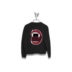 Bluza Wampirze zęby Damska. Czarne bluzy damskie Failfake, xs, bez wzorów, bez rękawów, bez kaptura. Za 160,00 zł.