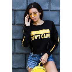 Bluzka damska ELOISE BLACK. Czarne bluzki sportowe damskie Bluzka damska ELOISE BLACK, s, z napisami, bez kołnierzyka, bez rękawów, bez kaptura. W wyprzedaży za 39,00 zł.