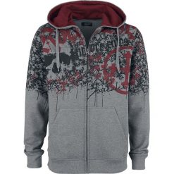 Bluzy męskie: Rock Rebel by EMP Silent As A Grave Bluza z kapturem rozpinana szary