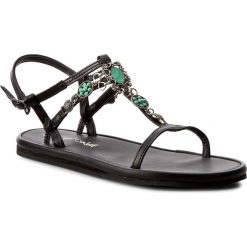 Rzymianki damskie: Sandały LA MARINE – String Tong Antik B Black
