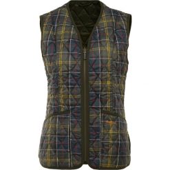 Barbour BETTY LINER Kamizelka olive. Zielone kurtki damskie Barbour, bez wzorów, z materiału, bez kaptura. Za 539,00 zł.