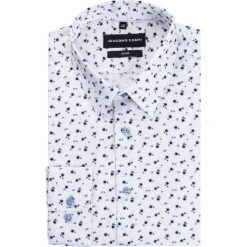 Koszula SIMONE KDWS000182. Szare koszule męskie Giacomo Conti, m, z nadrukiem, eleganckie, z klasycznym kołnierzykiem, bez rękawów. Za 199,00 zł.