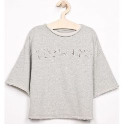 Pepe Jeans - Bluza Valentina. Szare bluzy dziewczęce Pepe Jeans, z nadrukiem, z bawełny, bez rękawów, bez kaptura. W wyprzedaży za 119,90 zł.