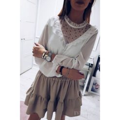 Spódnica ADELA. Brązowe spódniczki damskie IVET, bez wzorów, eleganckie, krótkie, mini, sportowe. W wyprzedaży za 69,00 zł.