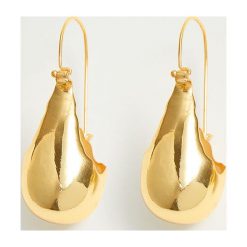 Mango - Kolczyki Chicago. Żółte kolczyki damskie Mango, metalowe. Za 59,90 zł.