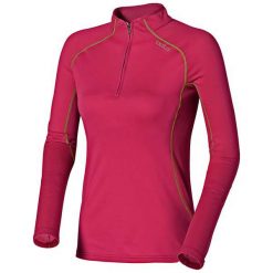 Bluzy damskie: Odlo Bluza damska Midlayer 1/2 zip CIMA TOSA różowa r.XL (221531)