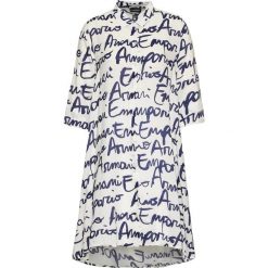 Sukienka koszulowa Emporio Armani 262577 0P343 63210. Białe sukienki damskie Emporio Armani, na co dzień, xs, bez wzorów, z wiskozy, z koszulowym kołnierzykiem, bez rękawów, proste. Za 639,00 zł.